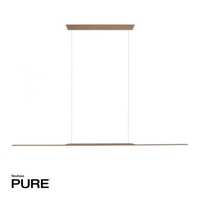 Podélná - PN 2302-97 Závěsné svítidlo PURE Surface 160x25 nastavitelná výška 3000K bronz - PAUL NEUHAUS