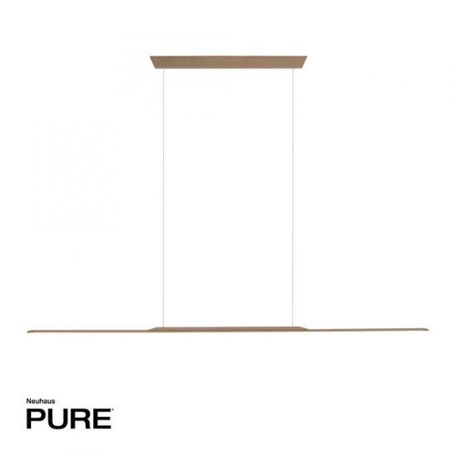 Podélná - PN 2302-97 Závěsné svítidlo PURE Surface 160x25 nastavitelná výška 3000K bronz - PAUL NEUHAUS - foto 1