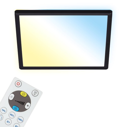 Hranatá - BRILO 7081-015 Slim CCT svítidlo LED panel, 29,3 cm, 18 W, černá - BRILO - foto 1