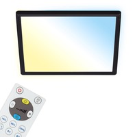 Hranatá - BRILO 7081-015 Slim CCT svítidlo LED panel, 29,3 cm, 18 W, černá - BRILO