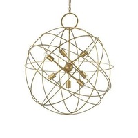 Koule - ILUX 156033 Závěsné svítidlo Ideal Lux Konse SP7 oro 156033 zlaté 80cm - IDEALLUX