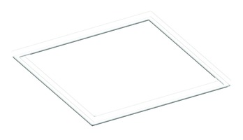 Hranatá - NOVA 103337.01 P-30 Stropní / nástěnné svítidlo P-30 READY quadrato 83x83cm 32W 3000K 3110lm bílé - NOVALUX