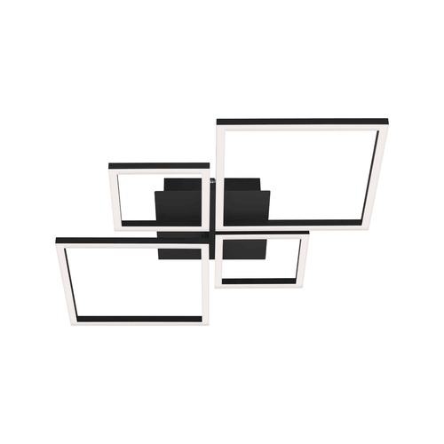 Hranatá - BRILO 3128-015 LED rám 75 cm 2x48W 4000lm černá - BRILO - foto 1