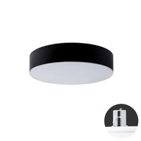 Koupelnová - OS ERI67164 ERIS CV4 stropní/nástěnné skleněné polovestavné svítidlo bílá / černá IP44 3000 K 54W LED - OSMONT