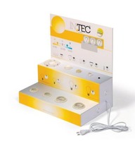 Kotvící prvky, držáky, závěsy - FAN EXPO-BULBS Tester – vystavovací stojan, 1739 x 375 x 658 mm, včetně 29 háčků délky 25 cm - FANEUROPE