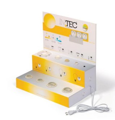 Kotvící prvky, držáky, závěsy - FAN EXPO-BULBS Tester – vystavovací stojan, 1739 x 375 x 658 mm, včetně 29 háčků délky 25 cm - FANEUROPE - foto 1