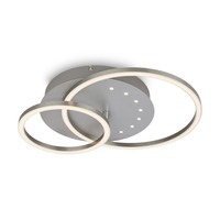 Kruhová - BRILO 3773019 LED stropní svítidlo, 40 cm, paměť, 26W, 2550lm, hliník - BRILO