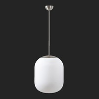Nouzové osvětlení - OS TAN68211 TANIA P2 závěsné skleněné svítidlo nerez broušená / bílá IP40 3000 K 41W LED nouzové kombinované 3 h (původní kód OS 68211) - OSMONT