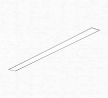 Hranatá - HAL 04-000I-15GGE/840, B Vestavné svítidlo LIPO LED ČERNÉ 17W 862mmx76x67mm - HALLA