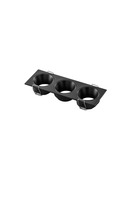Hranatá - FAN INC-ELEVEN-Q3-NER Vestavné svítidlo Eleven (černé, trojité, hliník) IP20, 162 x 55 x 28 mm - FANEUROPE