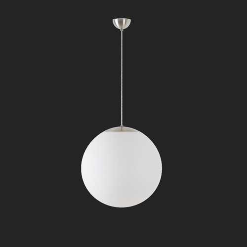 Nouzové osvětlení - OS ADR60365 ADRIA S4 závěsné skleněné svítidlo nerez broušená / bílá IP40 3000 K 41W LED nouzové kombinované 3 h (původní kód OS 60365) - OSMONT - foto 1