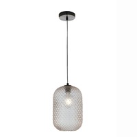 Válec - FAN I-ASHFORD-S20 AMB Závěsné svítidlo Ashford Ovale, jantarové, 1 x E27, 20 x 150 cm - FANEUROPE