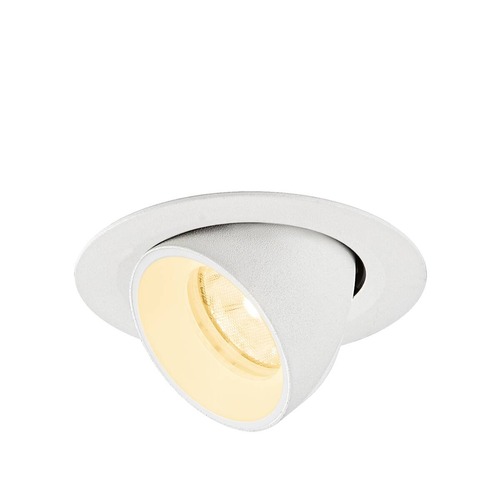 Kruhová - LA 1010054 NUMINOS® GIMBLE XS Stropní vestavné svítidlo, 3000 K, 20°, IP20, kulaté, bílé - BIG WHITE (SLV) - foto 1