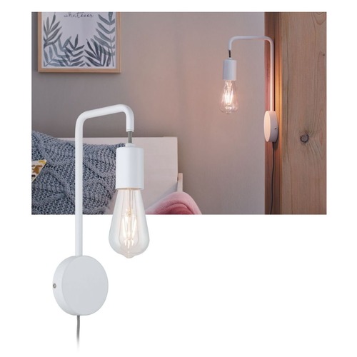 Dekorativní - P 79811 Nástěnné svítidlo Calvani E27 max. 40W bílá, kov - PAULMANN - foto 1