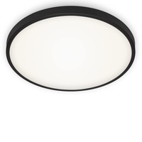 Kruhová - BRILO 3455-215 LED stropní svítidlo, pr. 38,5 cm, 24 W, černá - BRILO