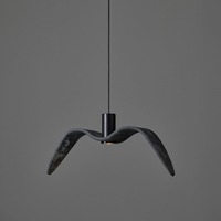 Dekorativní - BRO PC01113_004 Night Birds Exterior, závěsné svítidlo, 6,5W LED, šedé kouřové sklo BROKISGLASS mat / černý elox / černá kabel, délka 61cm, IP54 - BROKIS A