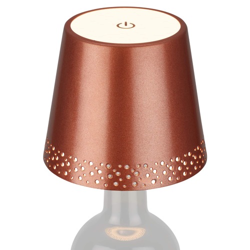 Na stůl - BRILO 7485013 Nabíjecí stolní lampa, 11 cm, 2,6W, 280lm, měď - BRILONER - foto 1