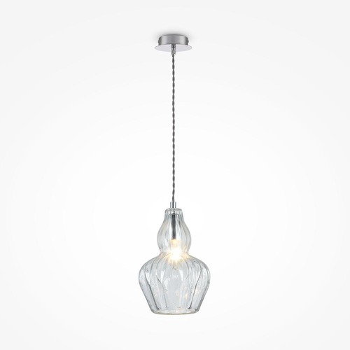 Kónická - M MOD238-PL-01-TR Závěsné svítidlo Eustoma 40W čirá sklo designové - MAYTONI - foto 1