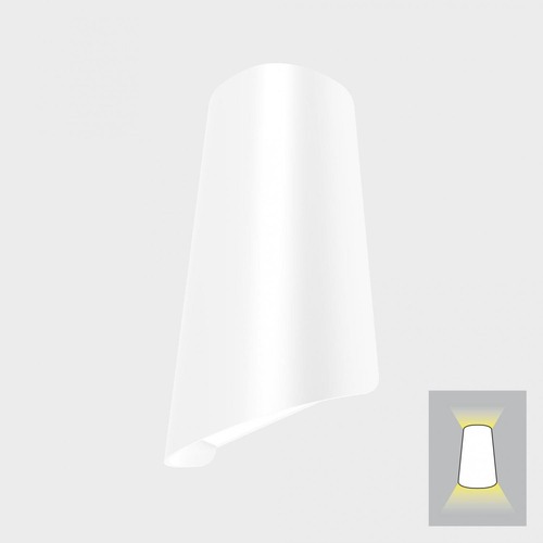 Nástěnná - KHL K60005.01.WS.WH-WH.OP.ST.8.30 TUILE nástěnné svítidlo bílá 11 W 3000K nestmívatelné - KOHL-Lighting - foto 1