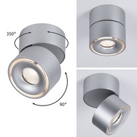 Kruhová - P 93375 VÝPRODEJ VZORKU - Přisazené svítidlo LED Spircle matný chrom 8,0W 3.000K 36° - PAULMANN