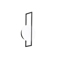 Dekorativní - FAN LED-FOBOS-AP-NER Nástěnné LED svítidlo FOBOS černá, 12 W, 1650 lm, CCT, 10 x 34,5 cm - FANEUROPE