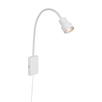 S ramenem - BRI 2085-016 Svítidlo k posteli s dotykovým vypínačem 69 cm 1xGU10 5W 400lm bílé - BRILONER