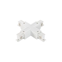 Lišty a příslušenství EUTRAC - FAN LED-RAIL-X-BCO 3‑fázový systém RAIL křížové spojení (X‑spojení) bílá - FANEUROPE