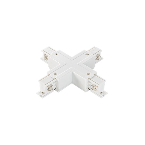 Lišty a příslušenství EUTRAC - FAN LED-RAIL-X-BCO 3‑fázový systém RAIL křížové spojení (X‑spojení) bílá - FANEUROPE - foto 1