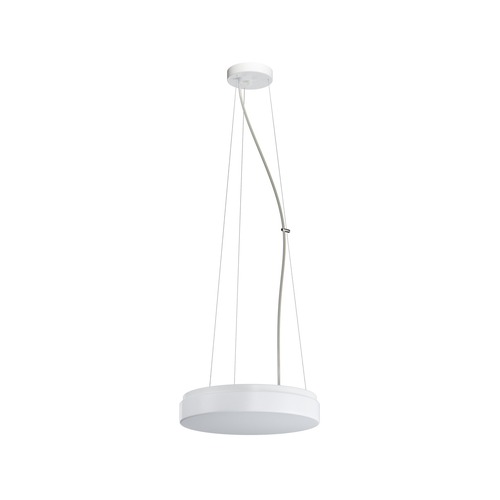 Kruhová - OS DEL66823 DELIA L2 závěsné plastové svítidlo bílá IP40 4000 K 24W LED - OSMONT - foto 1