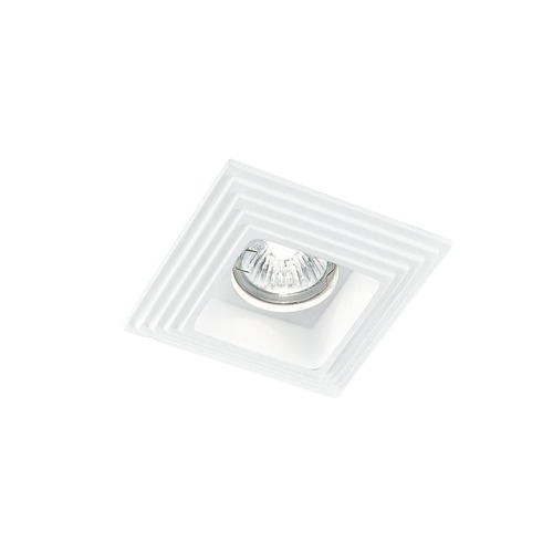 Hranatá - FAN INC-SPETTRO-Q1 Zápustné svítidlo SPETTRO, sádra, hranaté, bílé, 35 W - FANEUROPE - foto 1