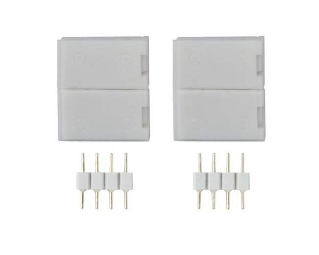 Příslušenství pro LED pásky - P 70489 AKCE - YourLED ECO Clip-to-Clip spojka 2ks bílá, plast - PAULMANN - foto 1