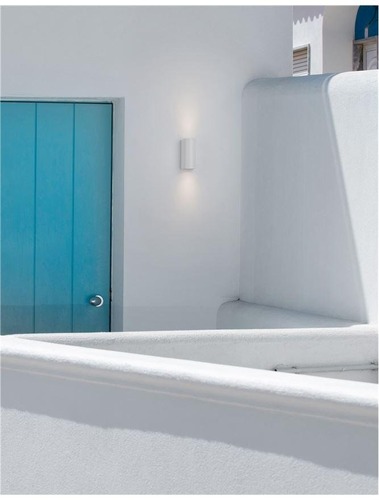 Nástěnná - NV 910022 Venkovní nástěnné svítidlo NERO hliník bílé skleněný difuzor GU10 2x7W 220-240V IP54 bez žárovky světlo nahoru a dolů - NOVA LUCE - foto 1