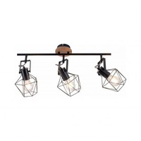 Bodová - LD 15673-78 JARO Stropní svítidlo ze dřeva a kovu v moderním vintage stylu s nastavitelnými spoty - LEUCHTEN DIREKT / JUST LIGHT