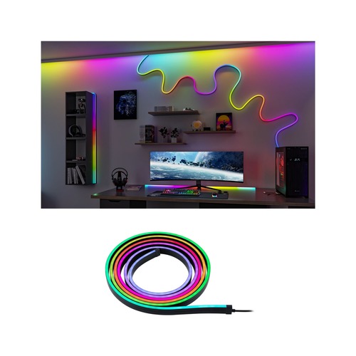 Dekorační - P 79556 EntertainLED LED hadice Black Neon 3m 5W 84 LEDs/m RGB+ - PAULMANN - foto 1