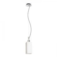 Hranatá - RED R13822 LIZ NEW závěsná opálové sklo/chrom 230V E27 28W - RED - DESIGN RENDL