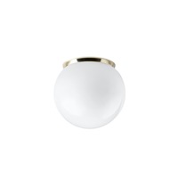 Kruhová - OS SKA68914 SKAT 1 stropní/nástěnné plastové svítidlo mosaz / bílá IP65 4000 K 8W LED - OSMONT