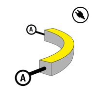 Příslušenství pro LED pásky - SLC S1623S-A-SCHUKO Napájení pro LED pásek NeonFlex 230V Side-Bend Mono A - TLG