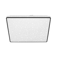 Hranatá - BRILO 3749-415 LED stropní svítidlo, 37 cm, 24 W, 2800 lm, černá - BRILO