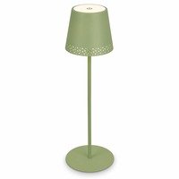 Na stůl - BRILO 7438-019 LED nabíjecí stolní lampa 38 cm 2,6W 280lm limetkově zelená - BRILO