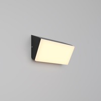 Nástěnná - M O436WL-L10GF3K Nástěnné svítidlo Brick 3000K 10W teplá bílá 1100lm černý hliník IP54  - MAYTONI