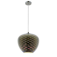 LED přívěšek - Přívěsek 3D Glass D290 Chrome Seagull