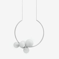 Dekorativní - LU ZL2.L2.O55.70M DALI2 Závěsné svítidlo OHM 29W LED 4000K sklo argento dorato opál ZL2.L2.O55.70L DALI - LUCIS