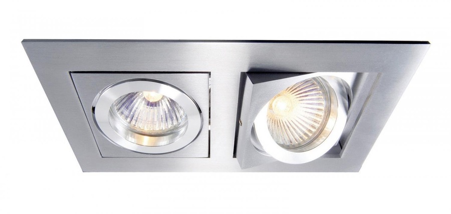Hranatá - IMPR 110101 Zápustné svítidlo MR16 hliník Kardan 2ks - LIGHT IMPRESSIONS - foto 1
