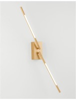 Nepřímé osvětlení - NV 9180722 Nástěnné svítidlo RACCIO zlatý kov a akryl LED 9.2W 230V 3000K IP20 - NOVA LUCE