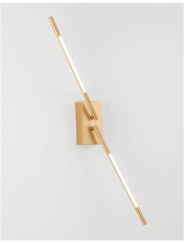 Nepřímé osvětlení - NV 9180722 Nástěnné svítidlo RACCIO zlatý kov a akryl LED 9.2W 230V 3000K IP20 - NOVA LUCE - foto 1