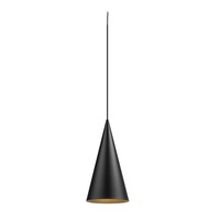 Kónická - LA 1008500 MAGICO 20 závěsné svítidlo, E27, délka závěsu 180 cm, 1x max. 10 W, matná černá barva - BIG WHITE (SLV)