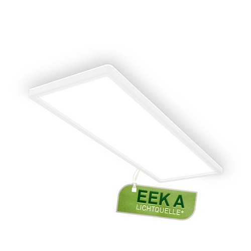 Hranatá - BRILO 7550016 Tava A LED stropní svítidlo, energetická třída A, přímé a nepřímé osvětlení, 50.000h životnost, 58cm, bílé - BRILO - foto 1