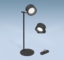 Stolní lampy dekorační - CEN PXLNE-013840 LED stolní lampa s odnímatelnou nabíjecí hlavou černá 1.8W 4000K USB IP20 - CENTURY