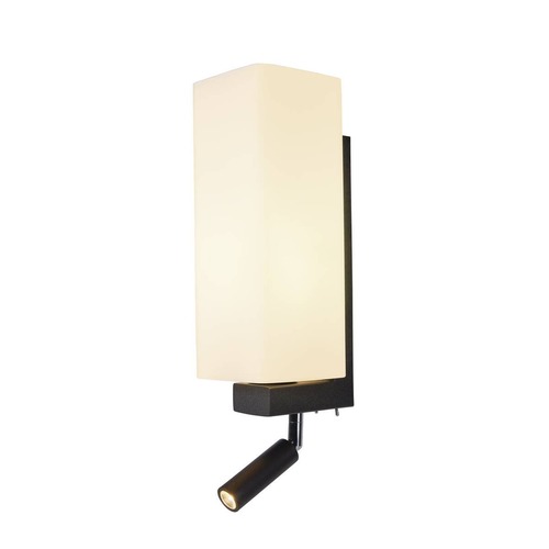 Bodová - LA 1003428 QUADRASS SPOT Indoor, nástěnné svítidlo s LED Spotem a objímkou E27, černé - BIG WHITE (SLV) - foto 1