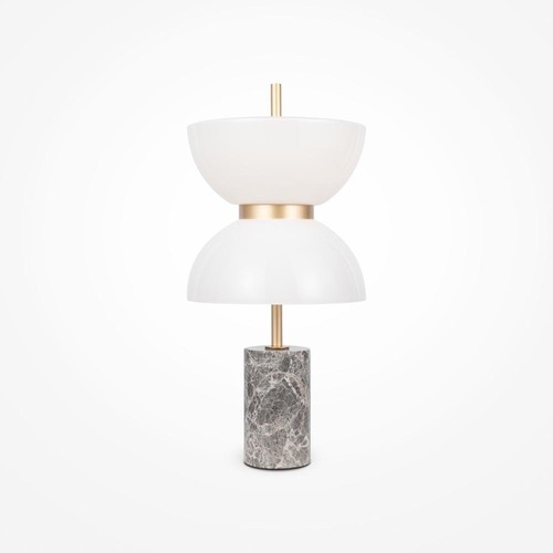Stolní lampy dekorační - M MOD178TL-L11GR3K Stolní lampa Kyoto 3000K 11W teplá bílá 500lm šedá kov mramor - MAYTONI - foto 1